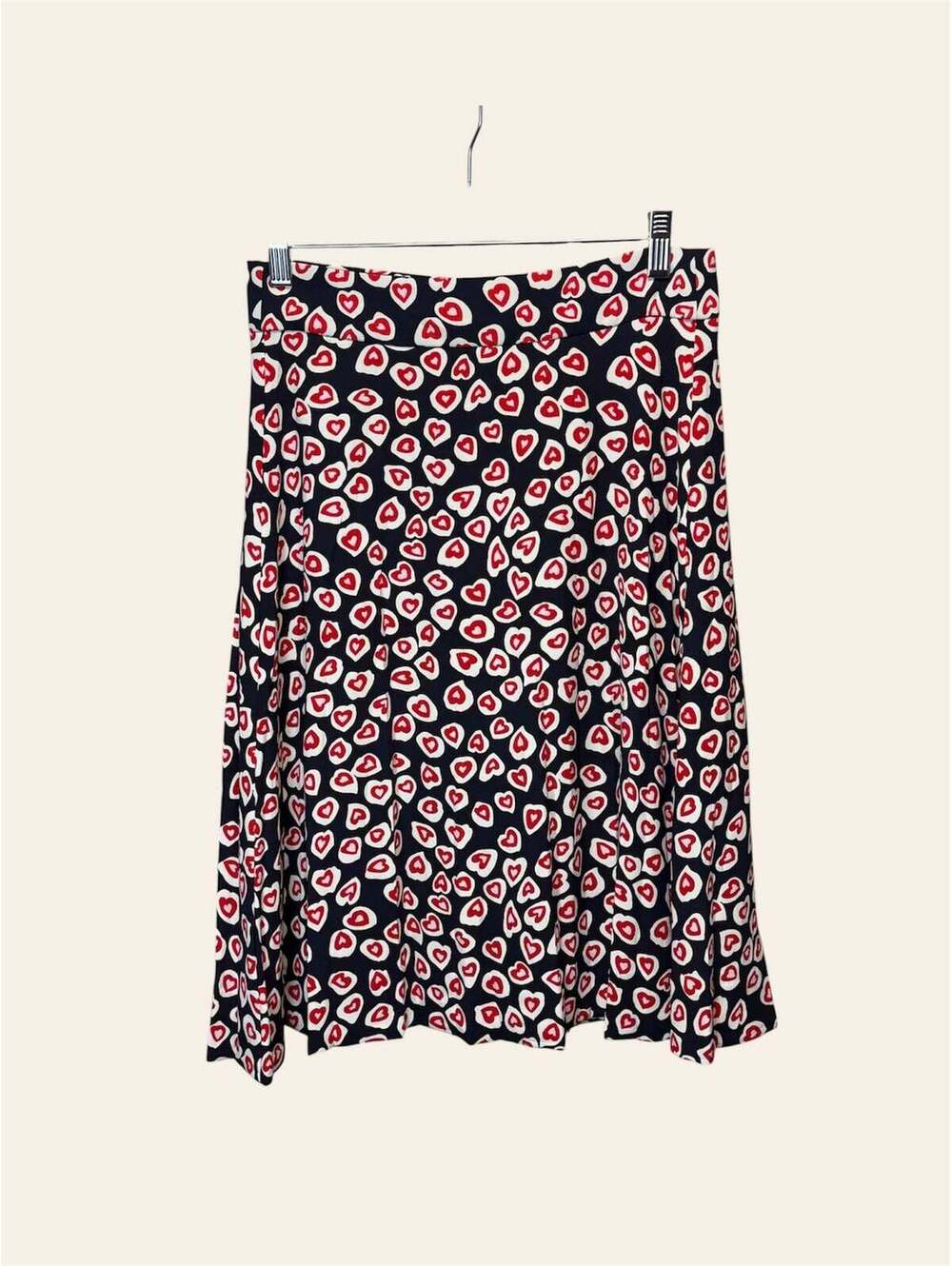 J Crew Heart Pleated Skirt